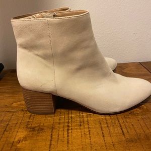 Low block heel booties